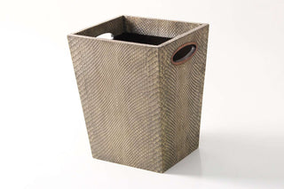 Clayton Faux Snake Skin Waste Paper Basket