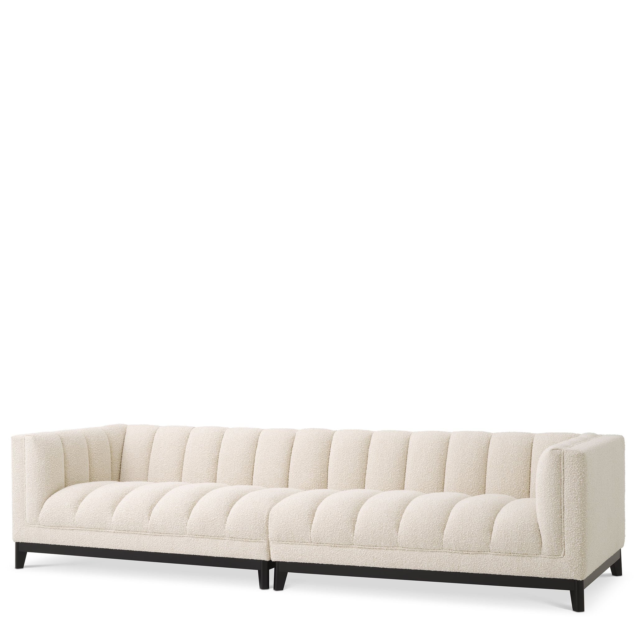 Ditmar 3 Seat Sofa Boucle Cream Upholstery