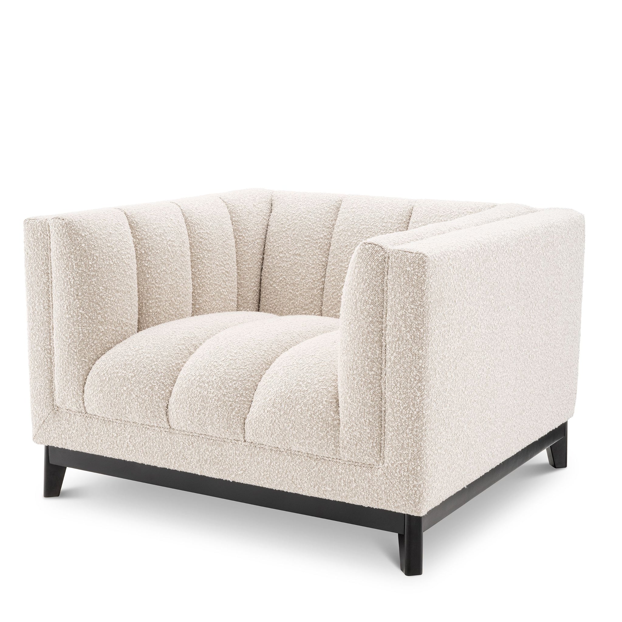 Ditmar 3 Seat Sofa Boucle Cream Upholstery