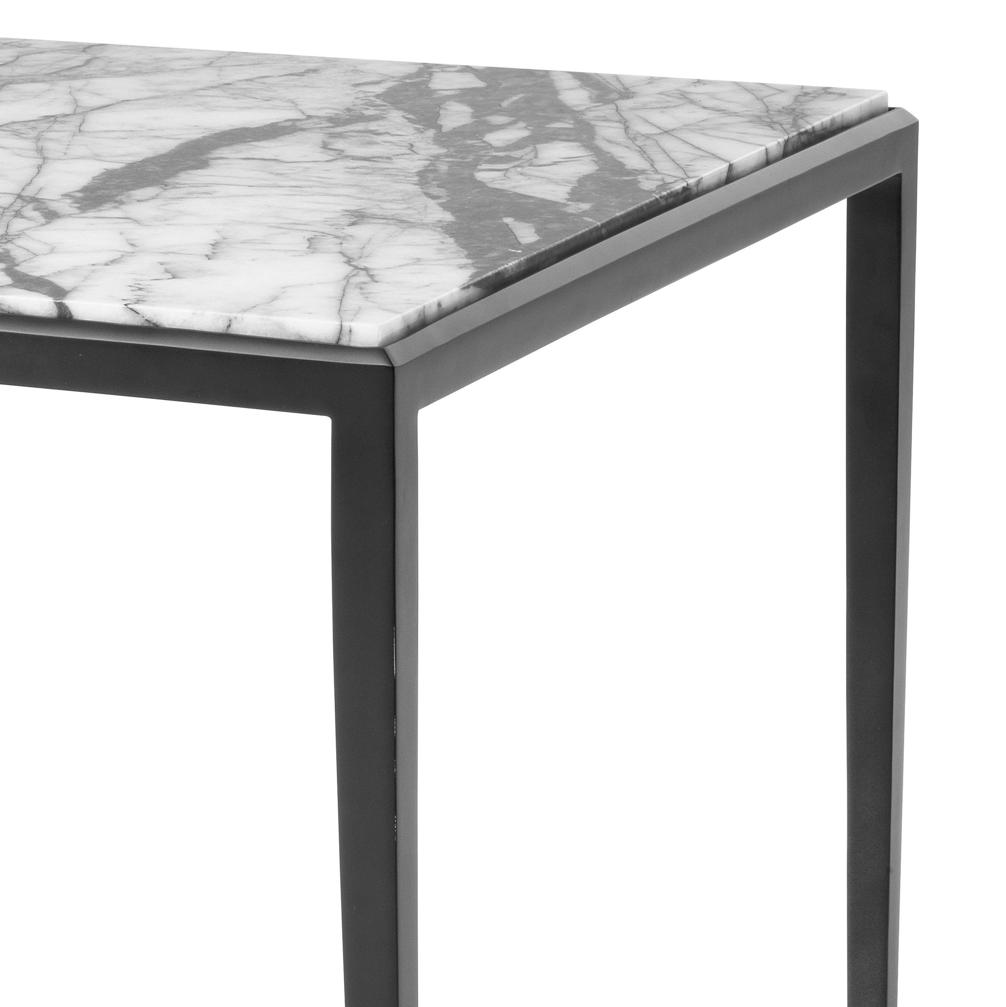 Henley Bronze Marble Side Table