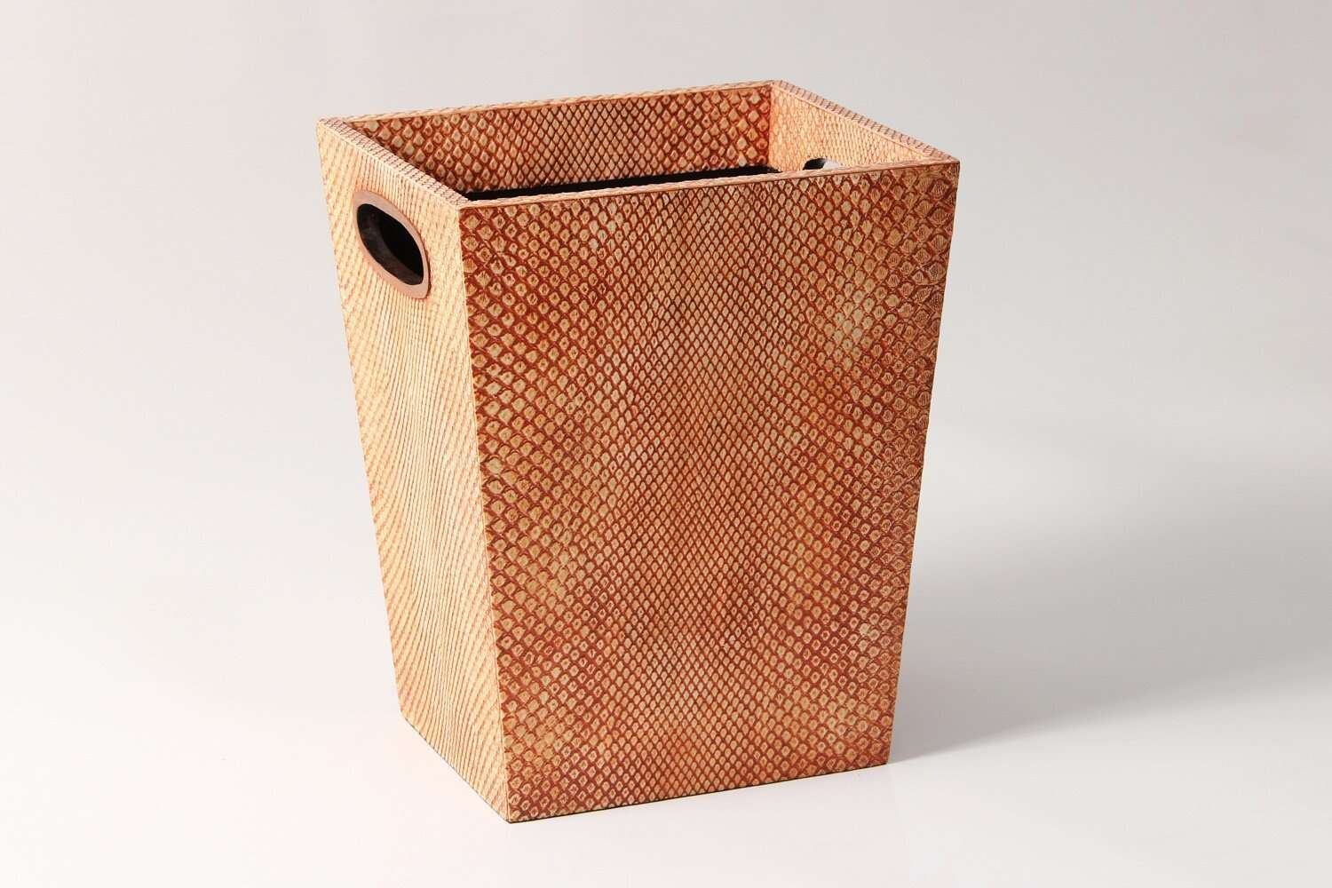 Clayton Faux Snake Skin Waste Paper Basket