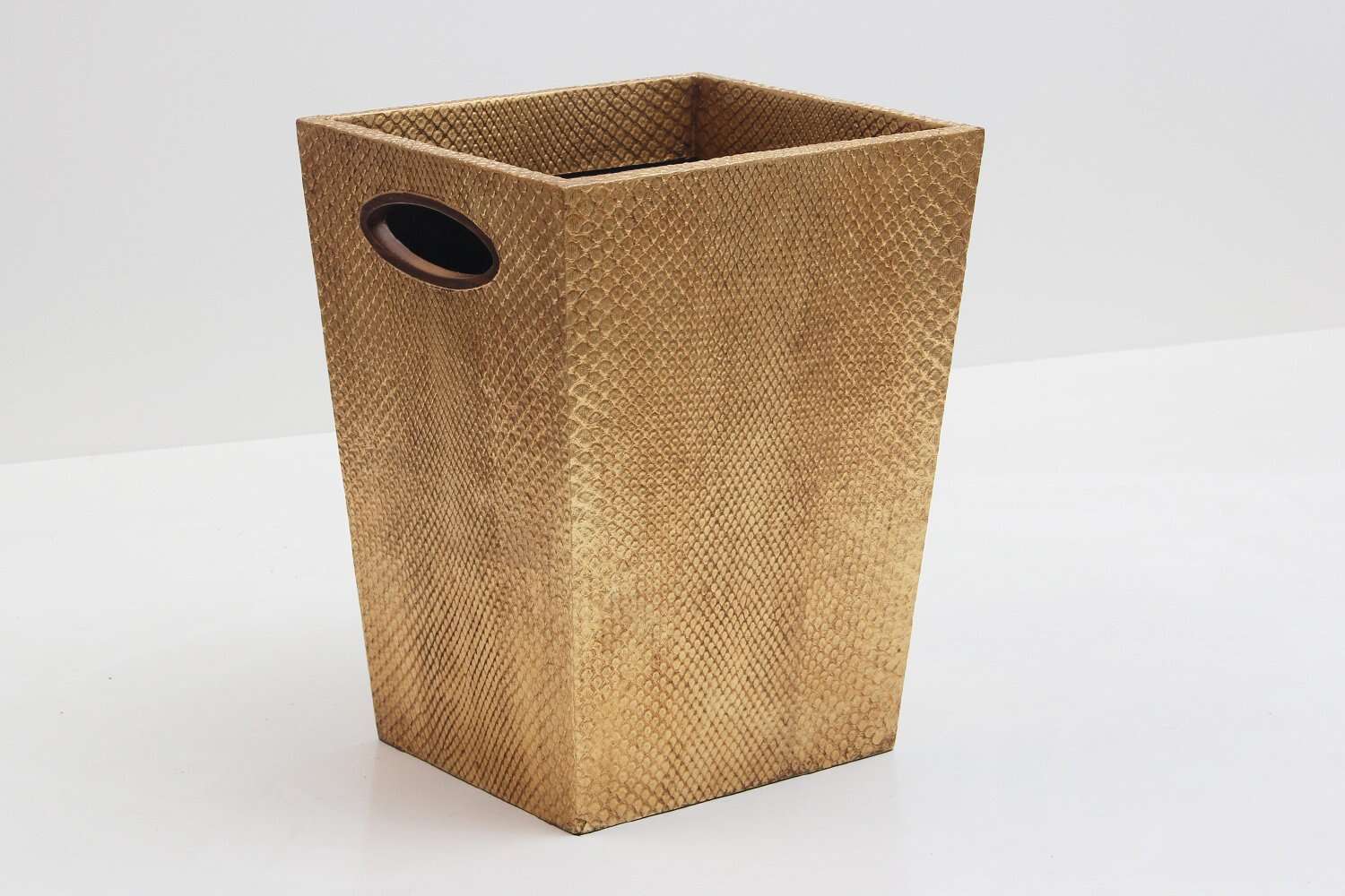 Clayton Faux Snake Skin Waste Paper Basket