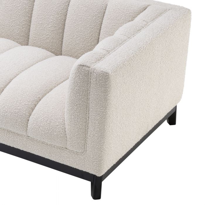 Ditmar 3 Seat Sofa Boucle Cream Upholstery