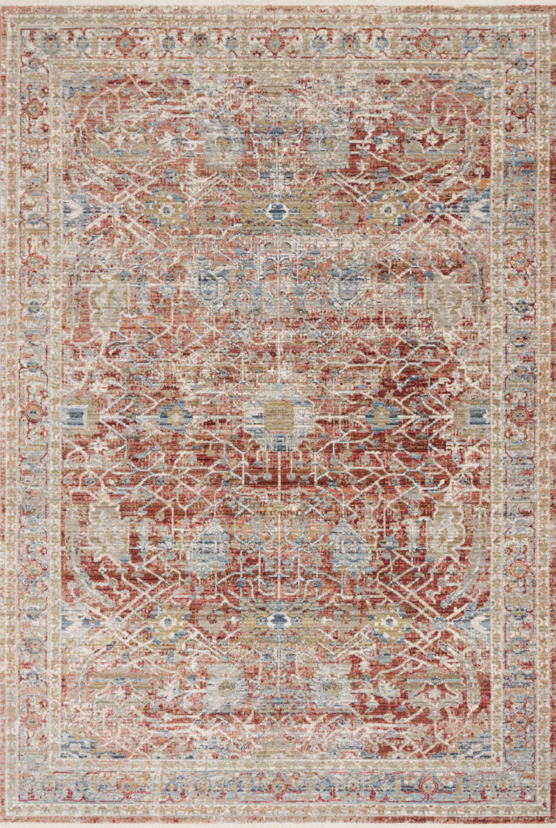 CLAIRE RUG – RED IVORY