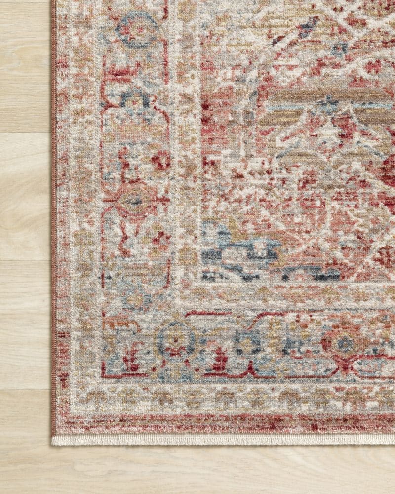 CLAIRE RUG – RED IVORY