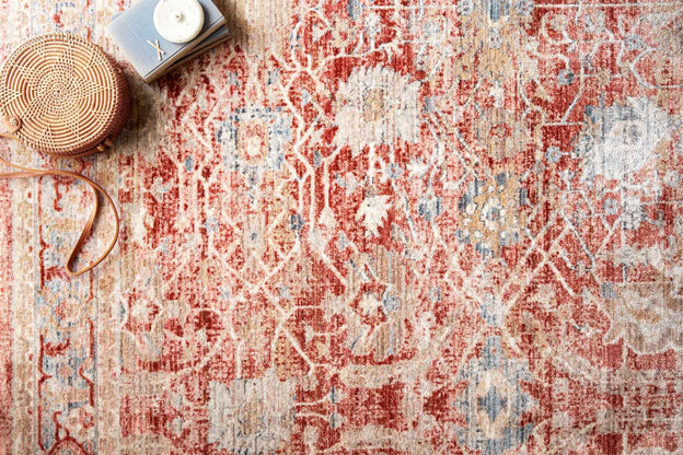 CLAIRE RUG – RED IVORY