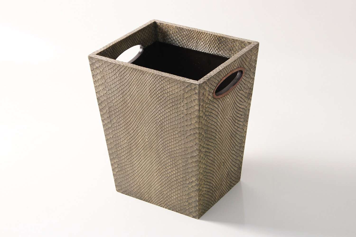 Clayton Faux Snake Skin Waste Paper Basket