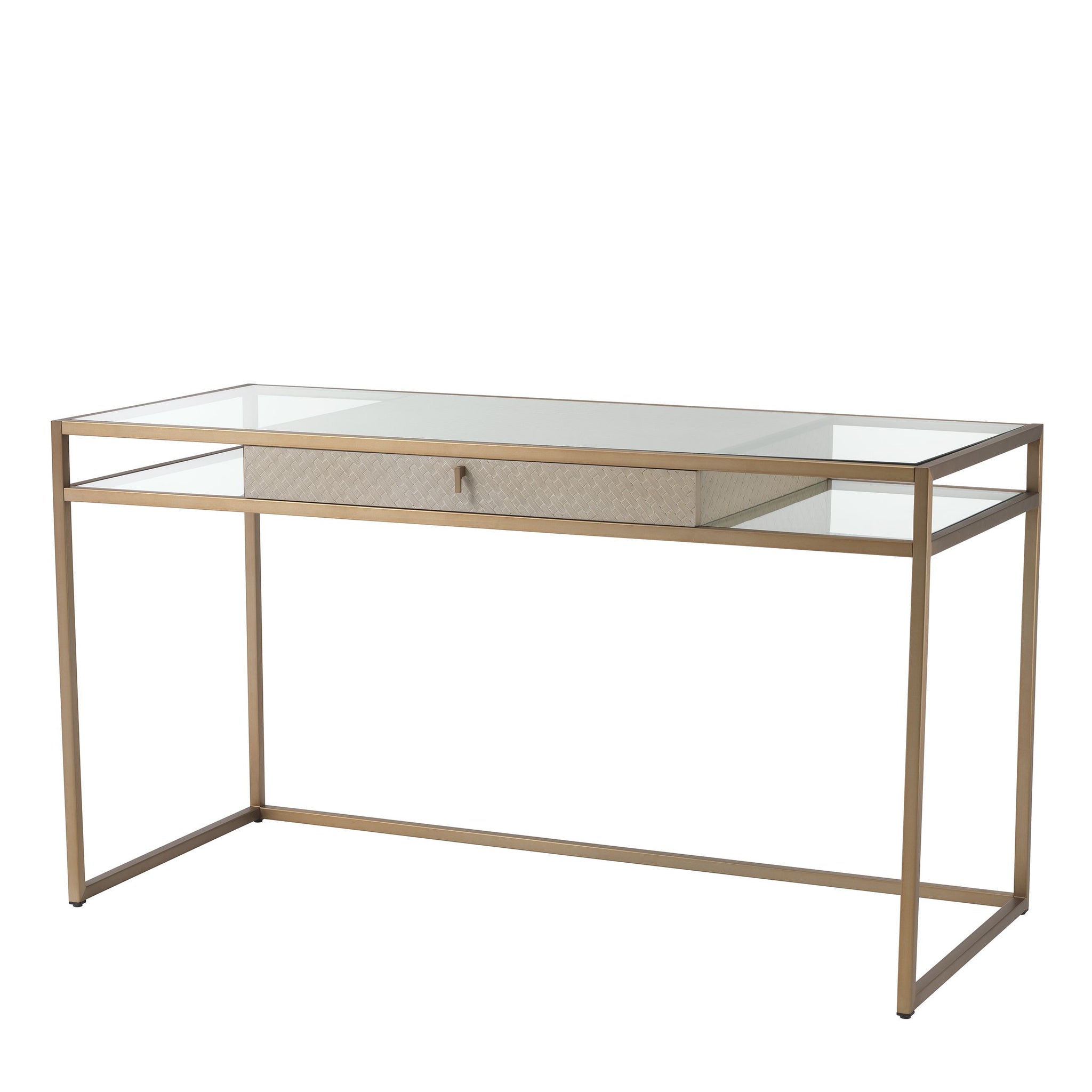 Napa Valley Desk - Oak & Glass