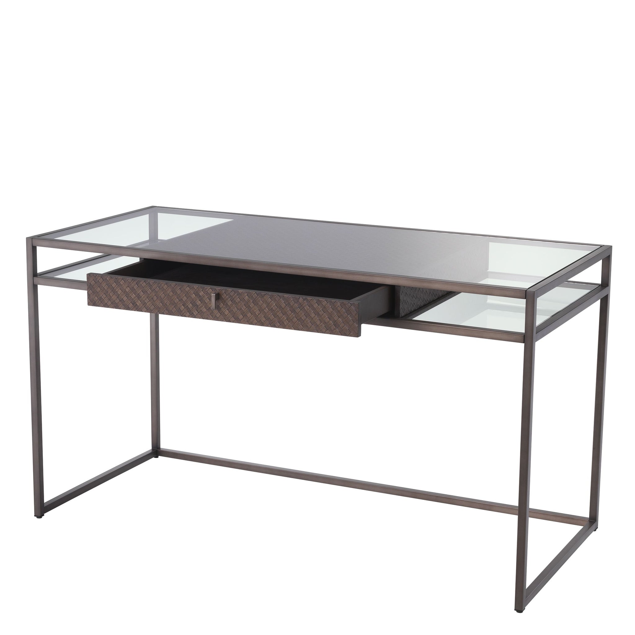 Napa Valley Desk - Oak & Glass