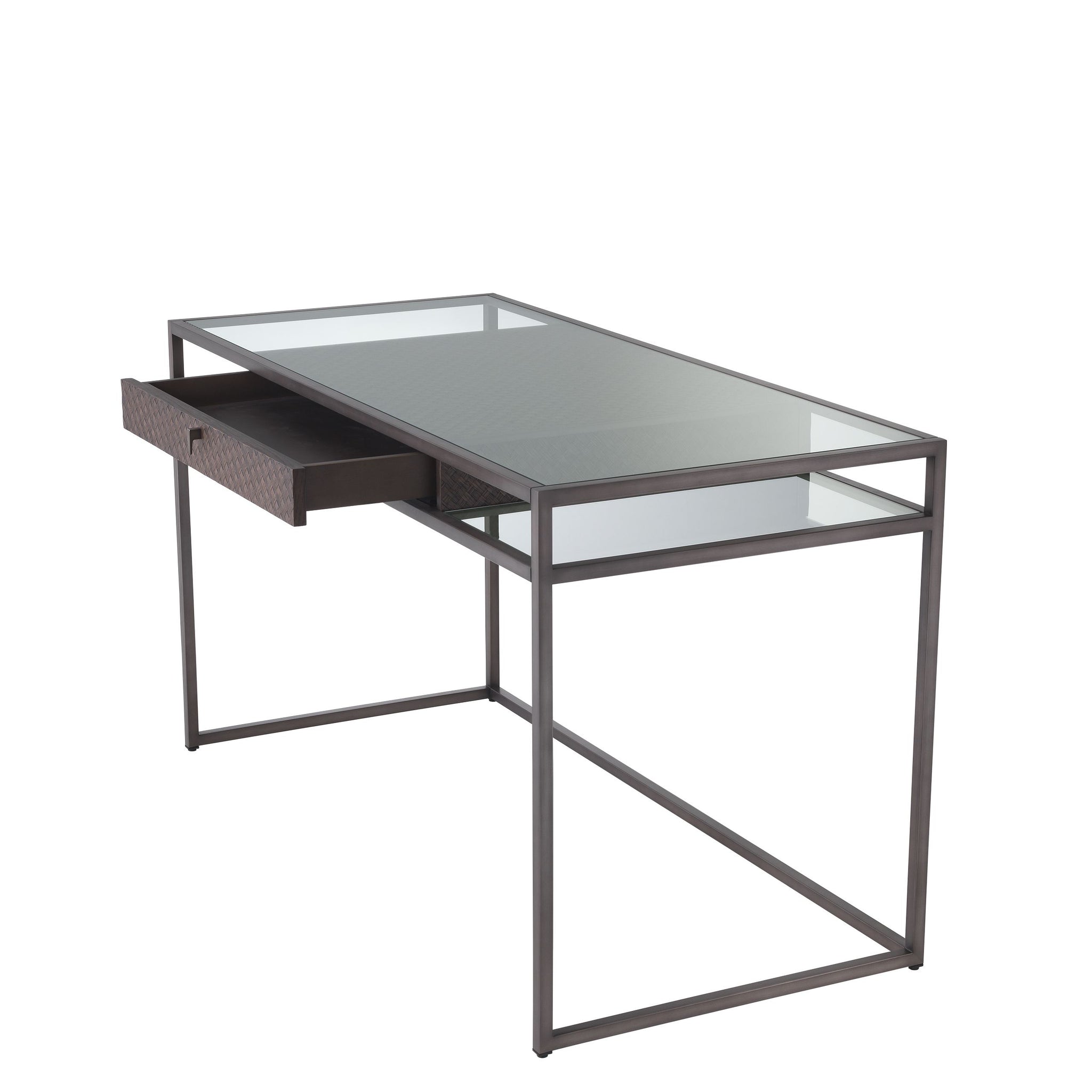 Napa Valley Desk - Oak & Glass