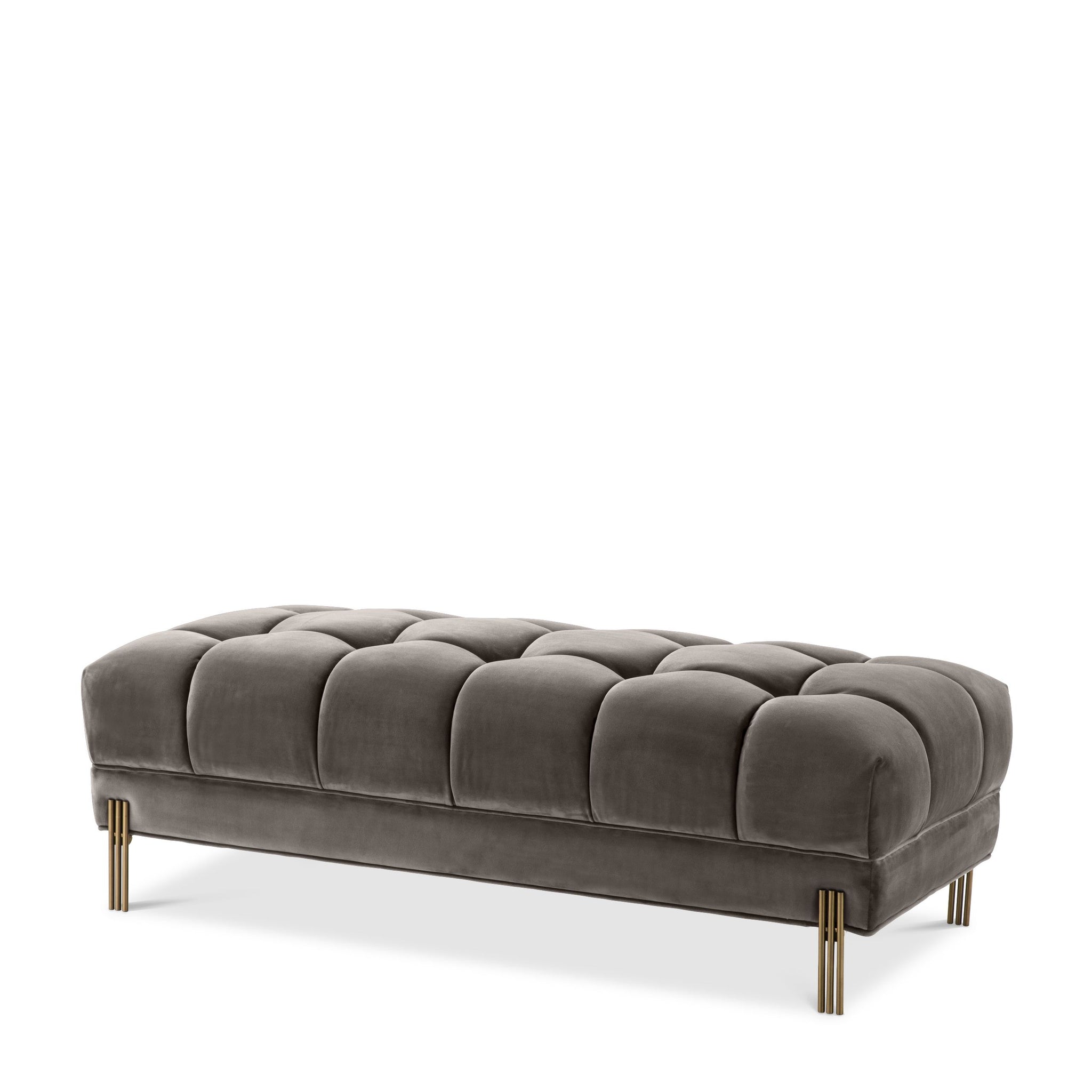 Sienna Upholstered Bench - Velvet Deep Button