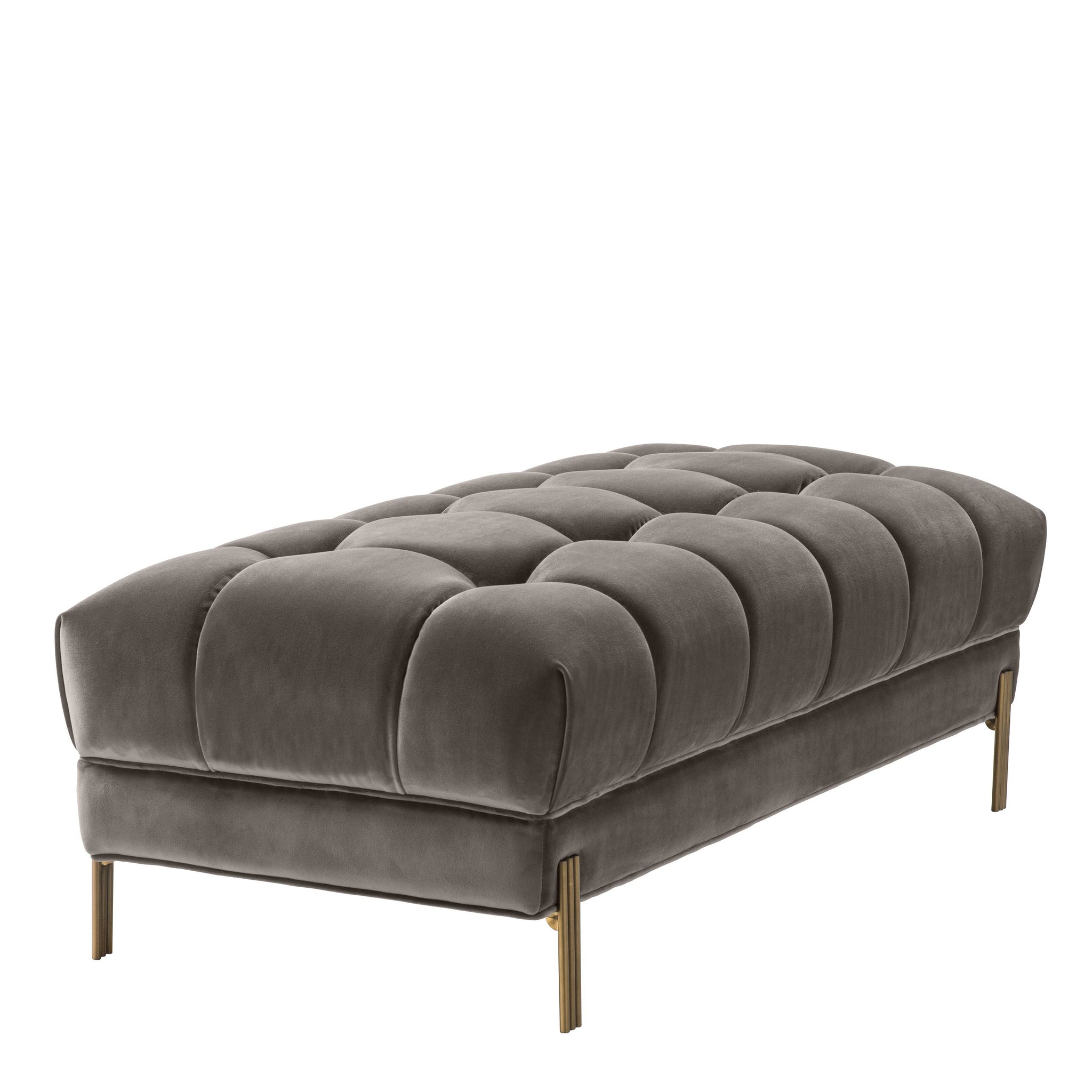 Sienna Upholstered Bench - Velvet Deep Button