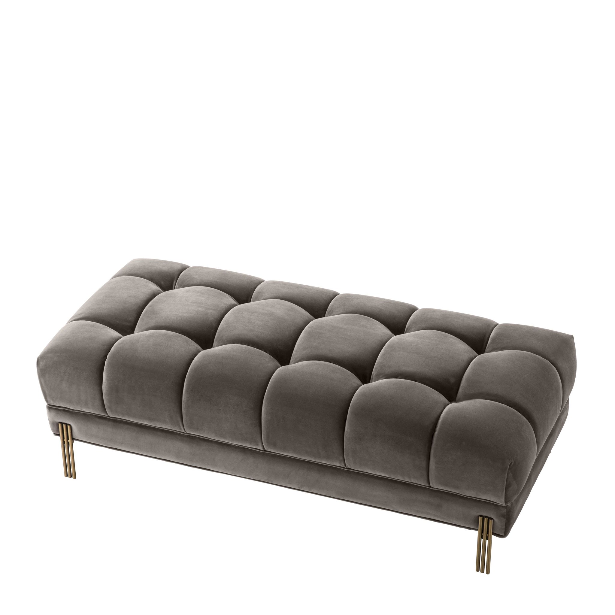 Sienna Upholstered Bench - Velvet Deep Button