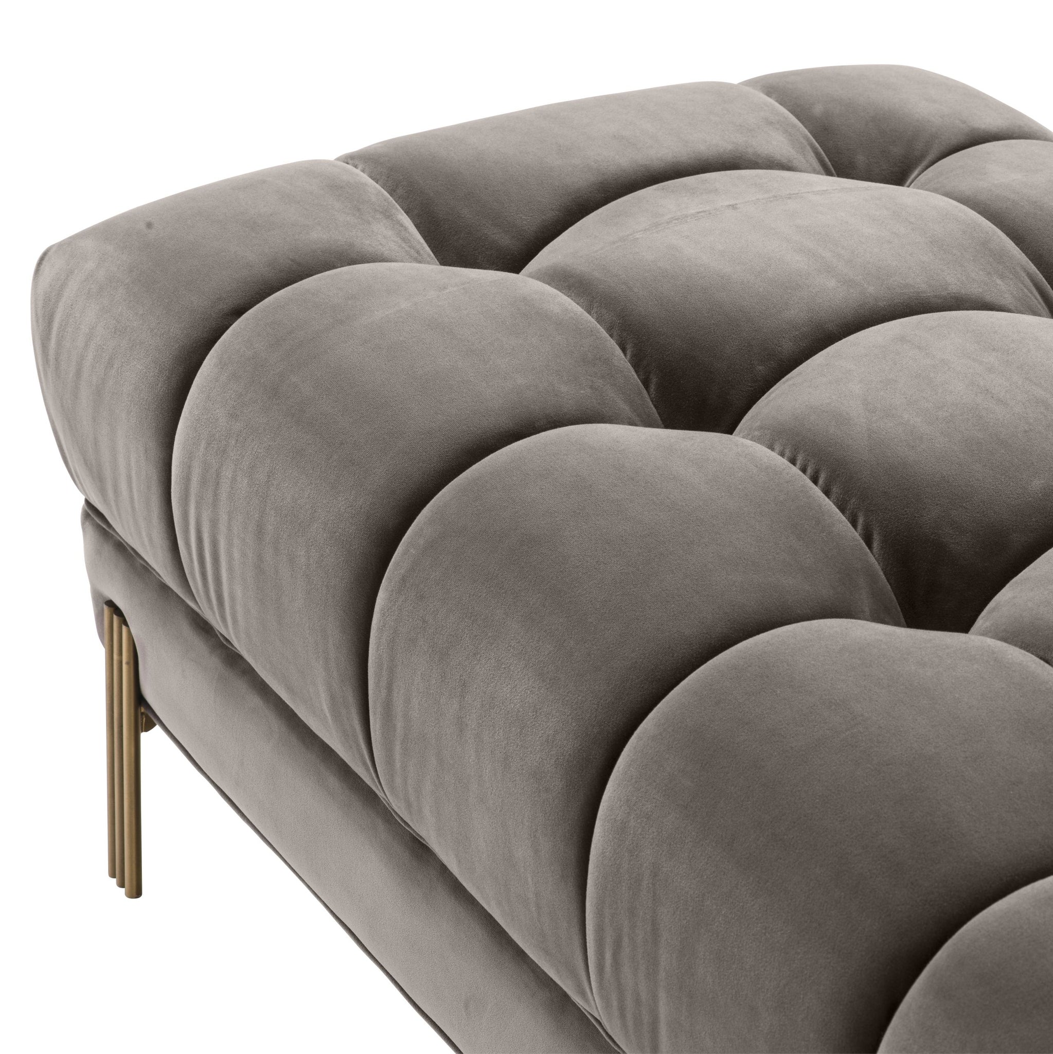 Sienna Upholstered Bench - Velvet Deep Button